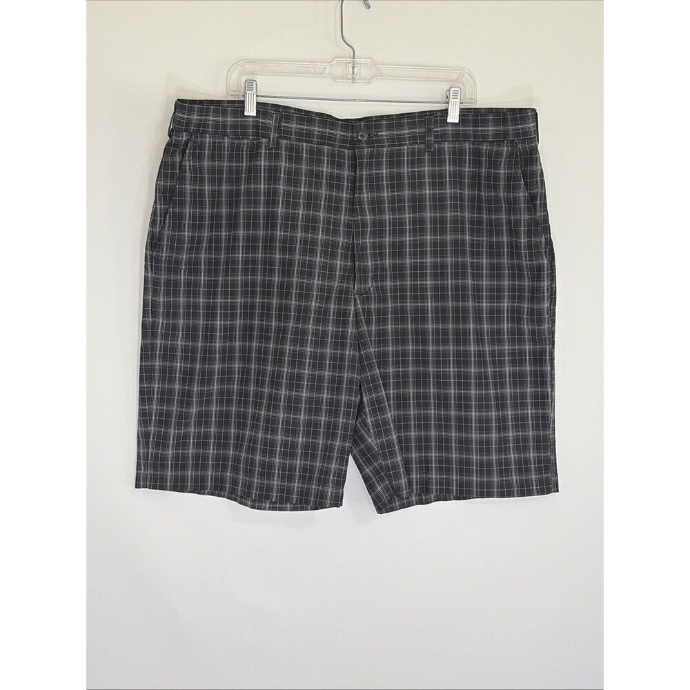 Ben Hogan Performance Men's Plaid Flat Front Golf Shorts Size 42, 100% Polyester